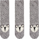 Fuzzy Animal Non-Slip Fuzzy Crew Socks