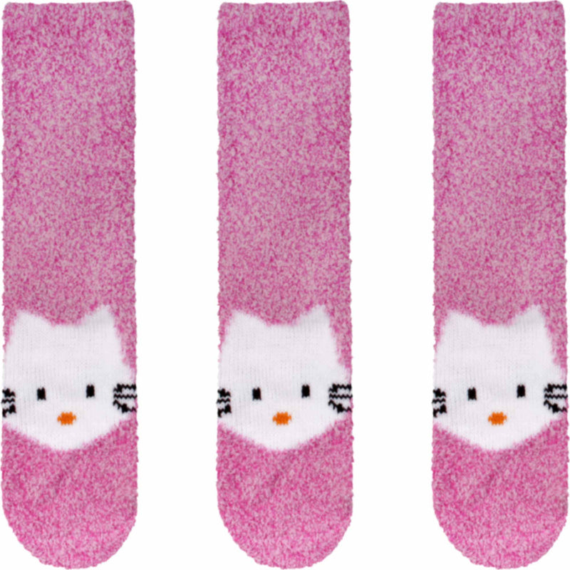 Fuzzy Animal Non-Slip Fuzzy Crew Socks