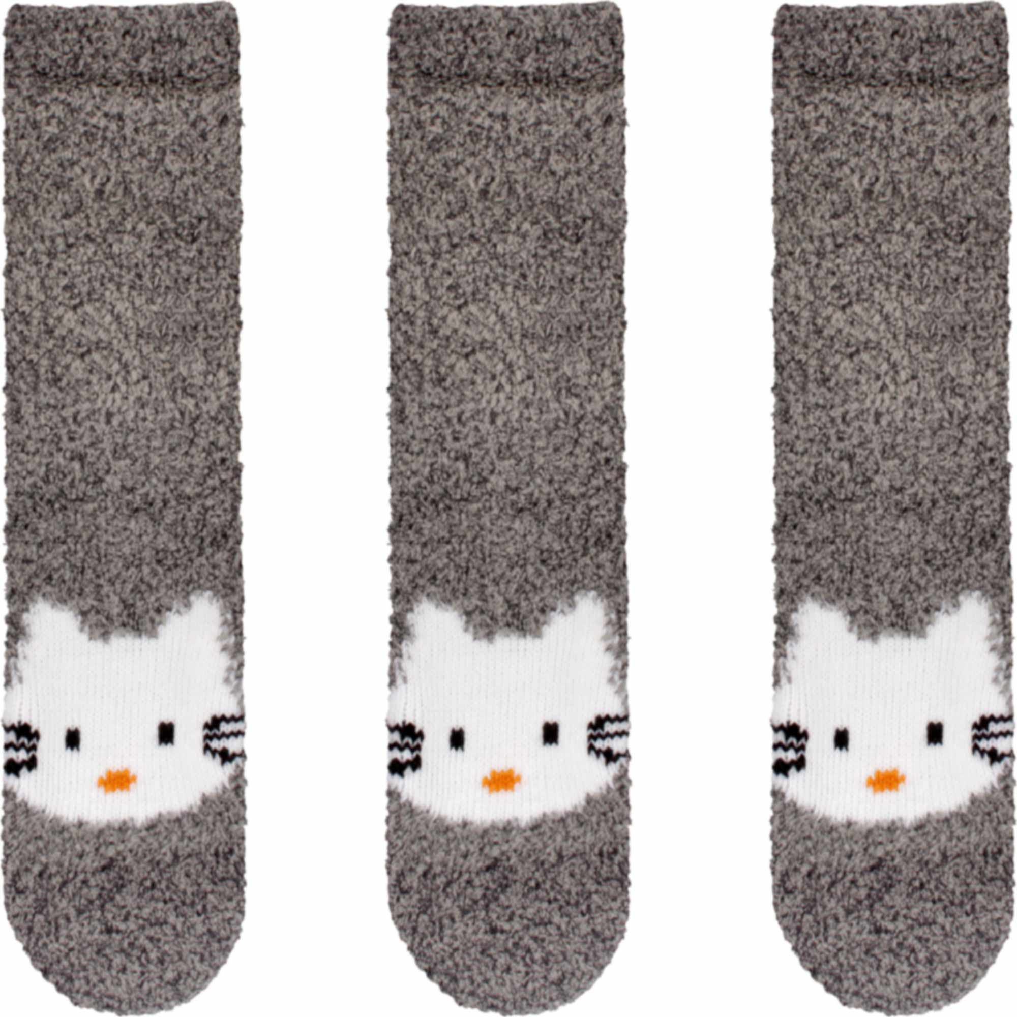 Fuzzy Animal Non-Slip Fuzzy Crew Socks