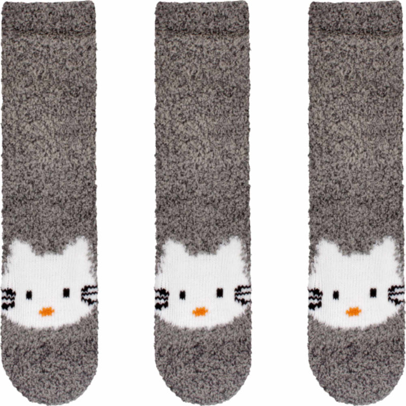 Fuzzy Animal Non-Slip Fuzzy Crew Socks