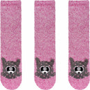 Fuzzy Animal Non-Slip Fuzzy Crew Socks