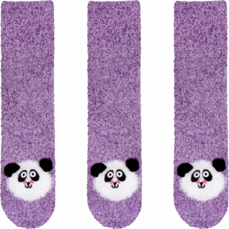 Fuzzy Animal Non-Slip Fuzzy Crew Socks