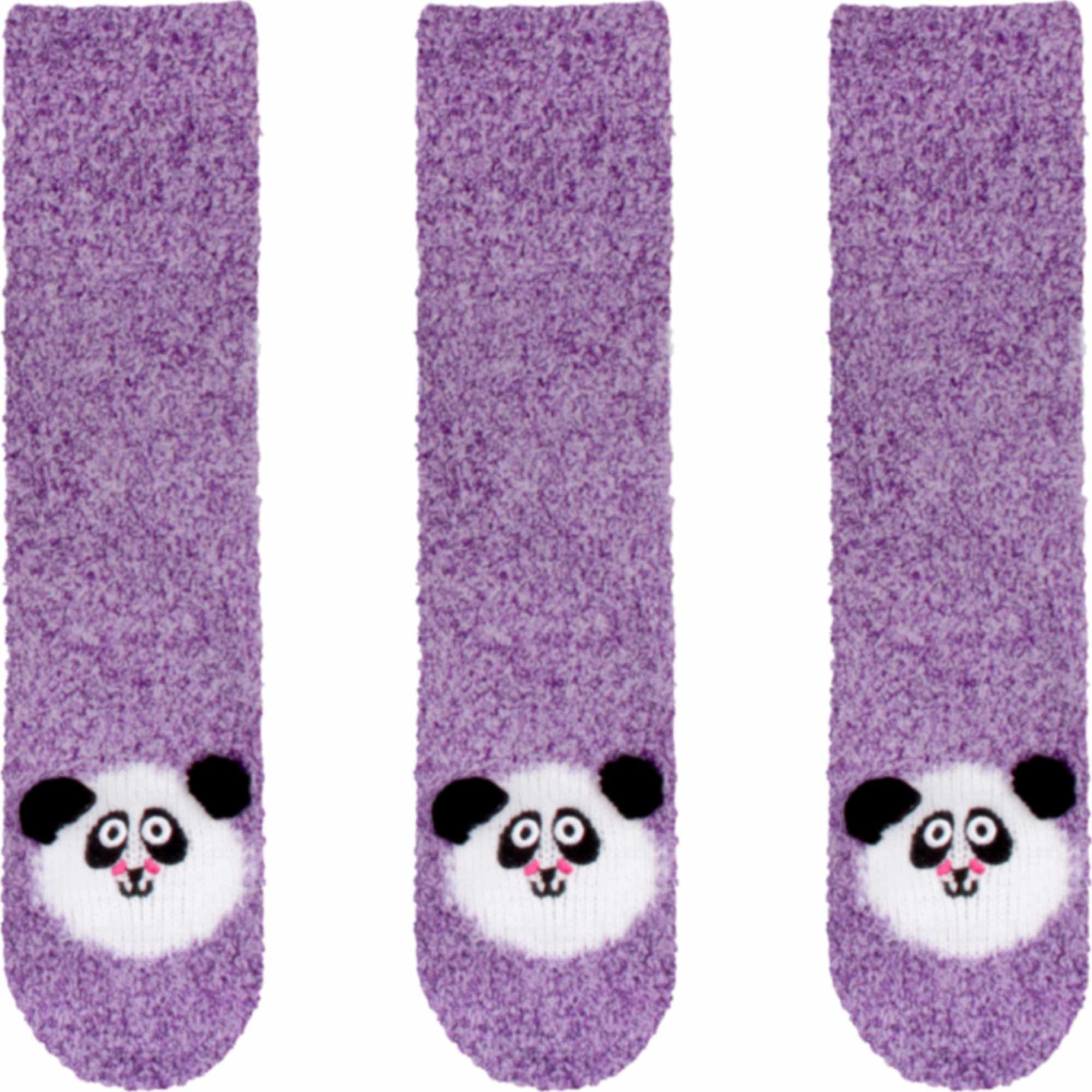 Fuzzy Animal Non-Slip Fuzzy Crew Socks