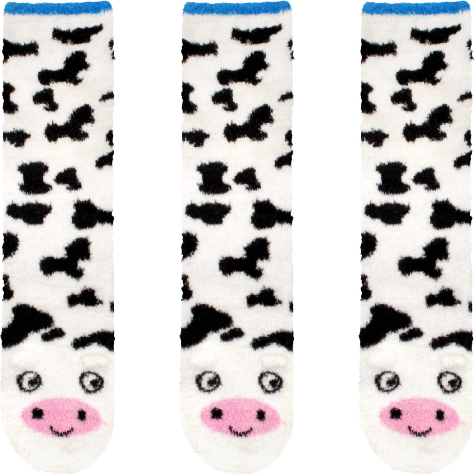 Fuzzy Animal Non-Slip Fuzzy Crew Socks