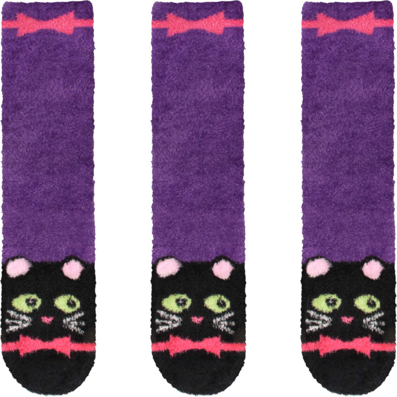 Fuzzy Animal Non-Slip Fuzzy Crew Socks
