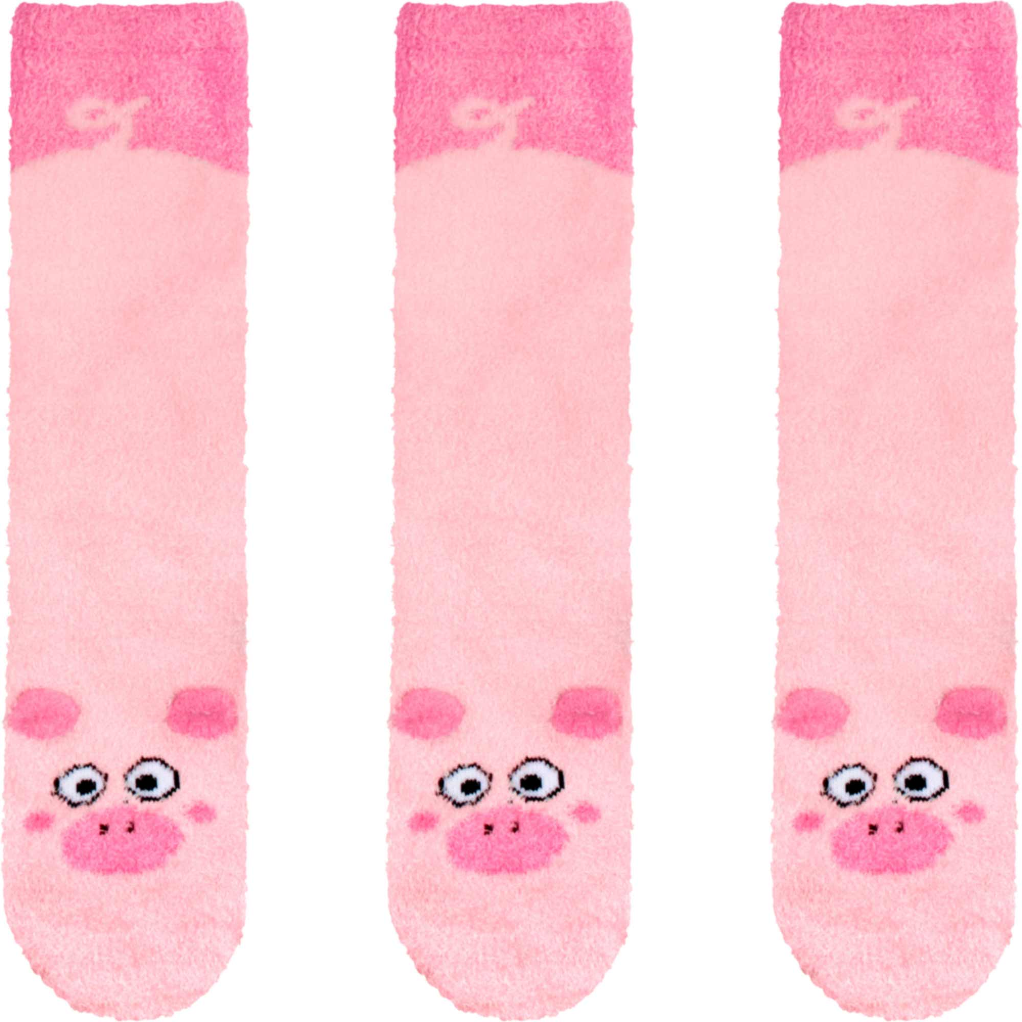 Fuzzy Animal Non-Slip Fuzzy Crew Socks
