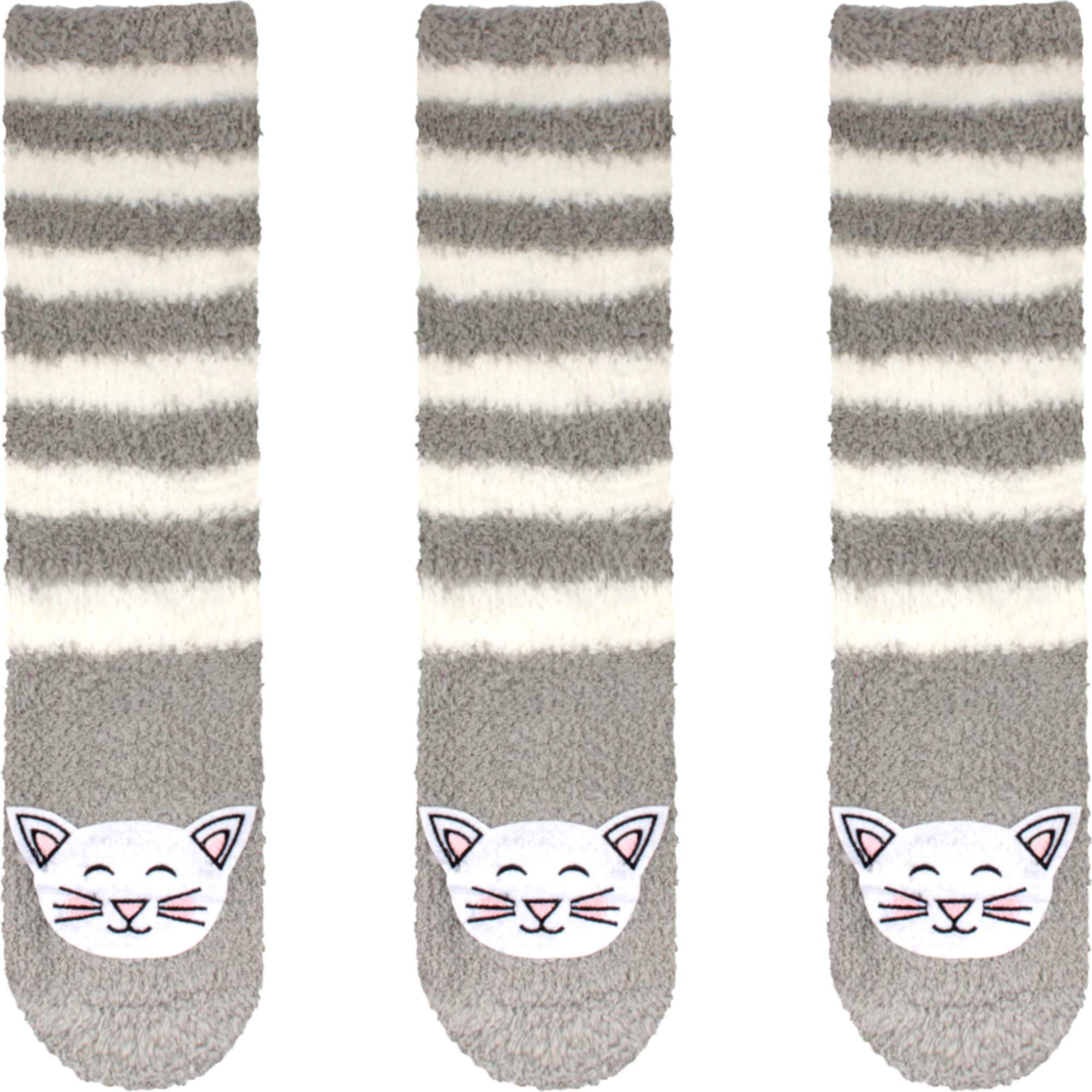 Fuzzy Animal Non-Slip Fuzzy Crew Socks