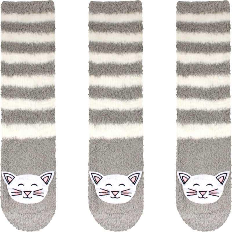 Fuzzy Animal Non-Slip Fuzzy Crew Socks