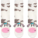 Fuzzy Animal Non-Slip Fuzzy Crew Socks