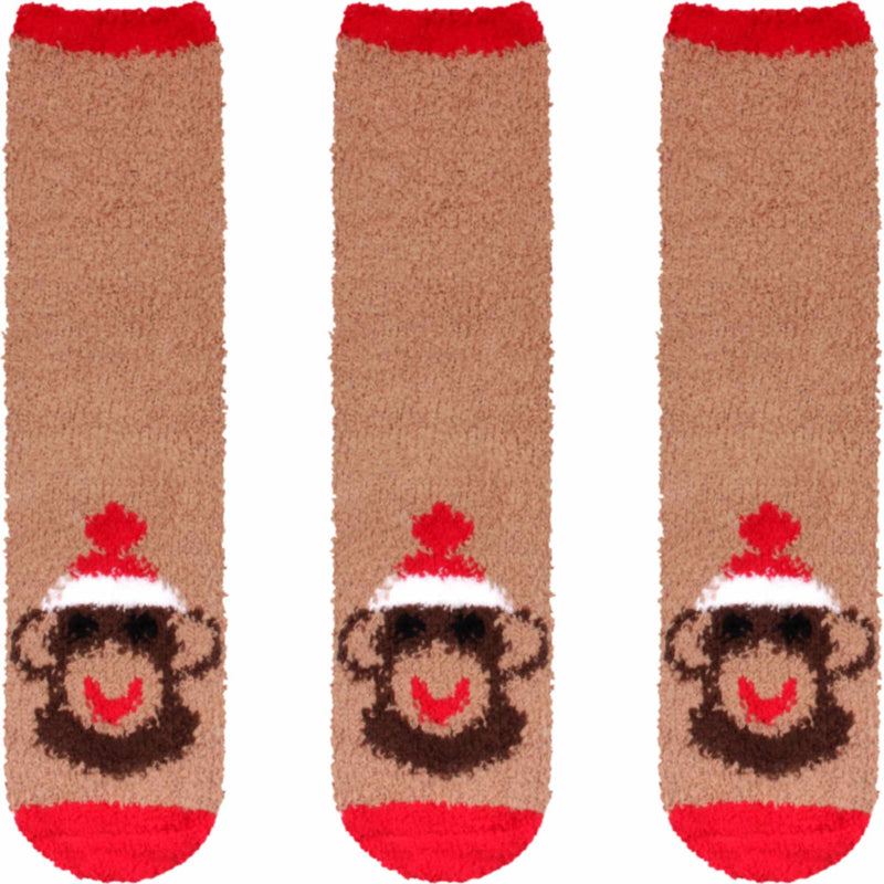 Women's Super Soft Cute Fuzzy Cozy Warm Animal Cabin Crew Socks