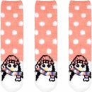 Women's Super Soft Cute Fuzzy Cozy Warm Animal Cabin Crew Socks