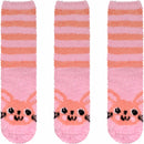 Women's Super Soft Cute Fuzzy Cozy Warm Animal Cabin Crew Socks