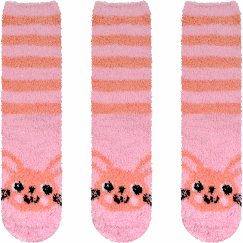 Women's Super Soft Cute Fuzzy Cozy Warm Animal Cabin Crew Socks
