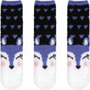 Women's Super Soft Cute Fuzzy Cozy Warm Animal Cabin Crew Socks