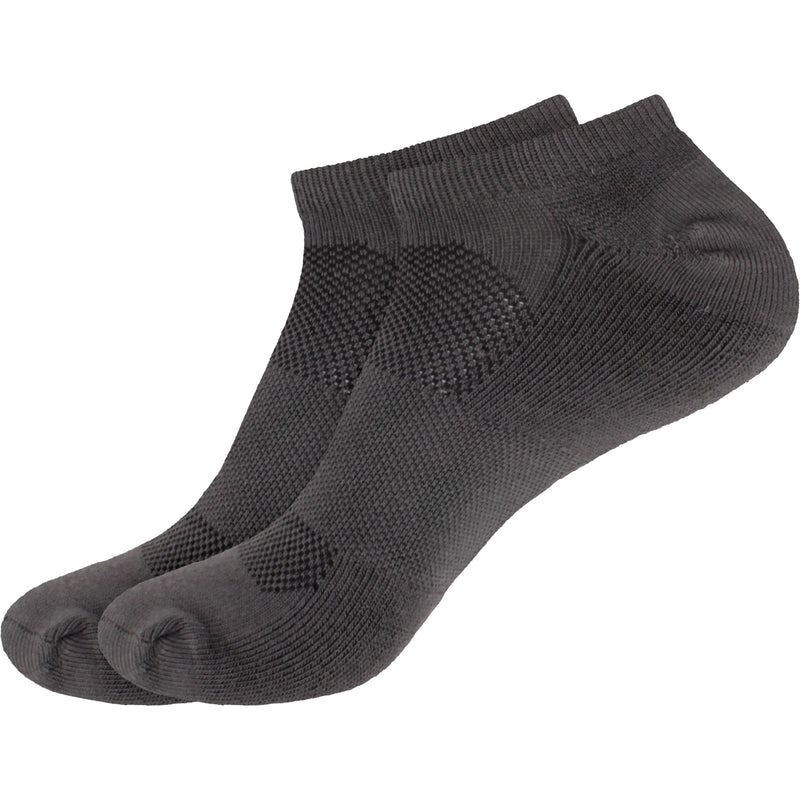 Men's Rayon from Bamboo Fiber Sports Superior Wicking Athletic Ankle Socks - Two Pairs