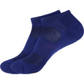 Men's Rayon from Bamboo Fiber Sports Superior Wicking Athletic Ankle Socks - Two Pairs