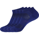 Unisex Bamboo Sports Ankle Socks: 4 Pairs