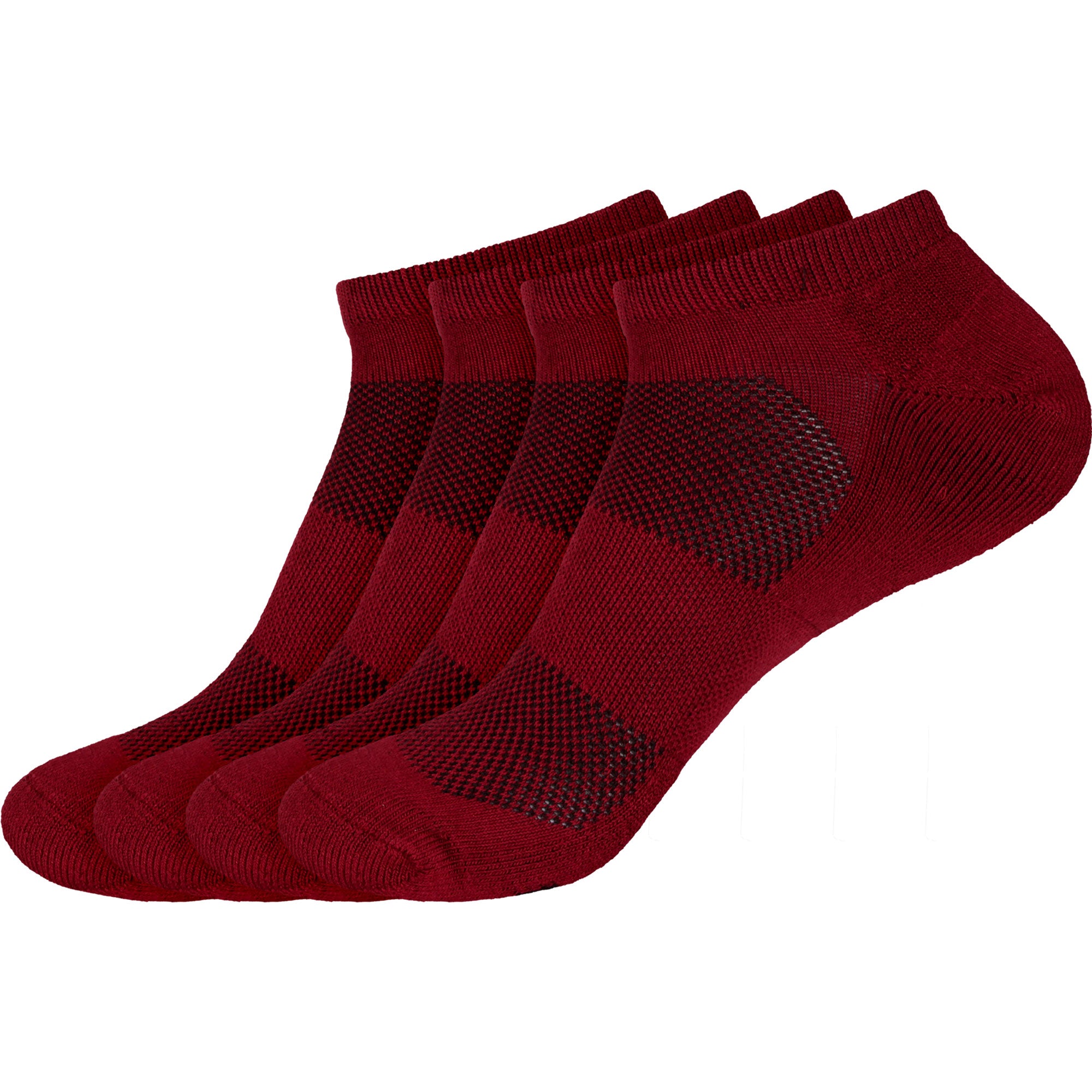 Women's Bamboo Athletic Ankle Socks: 4 Pairs