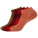 Unisex Bamboo Sports Ankle Socks: 4 Pairs