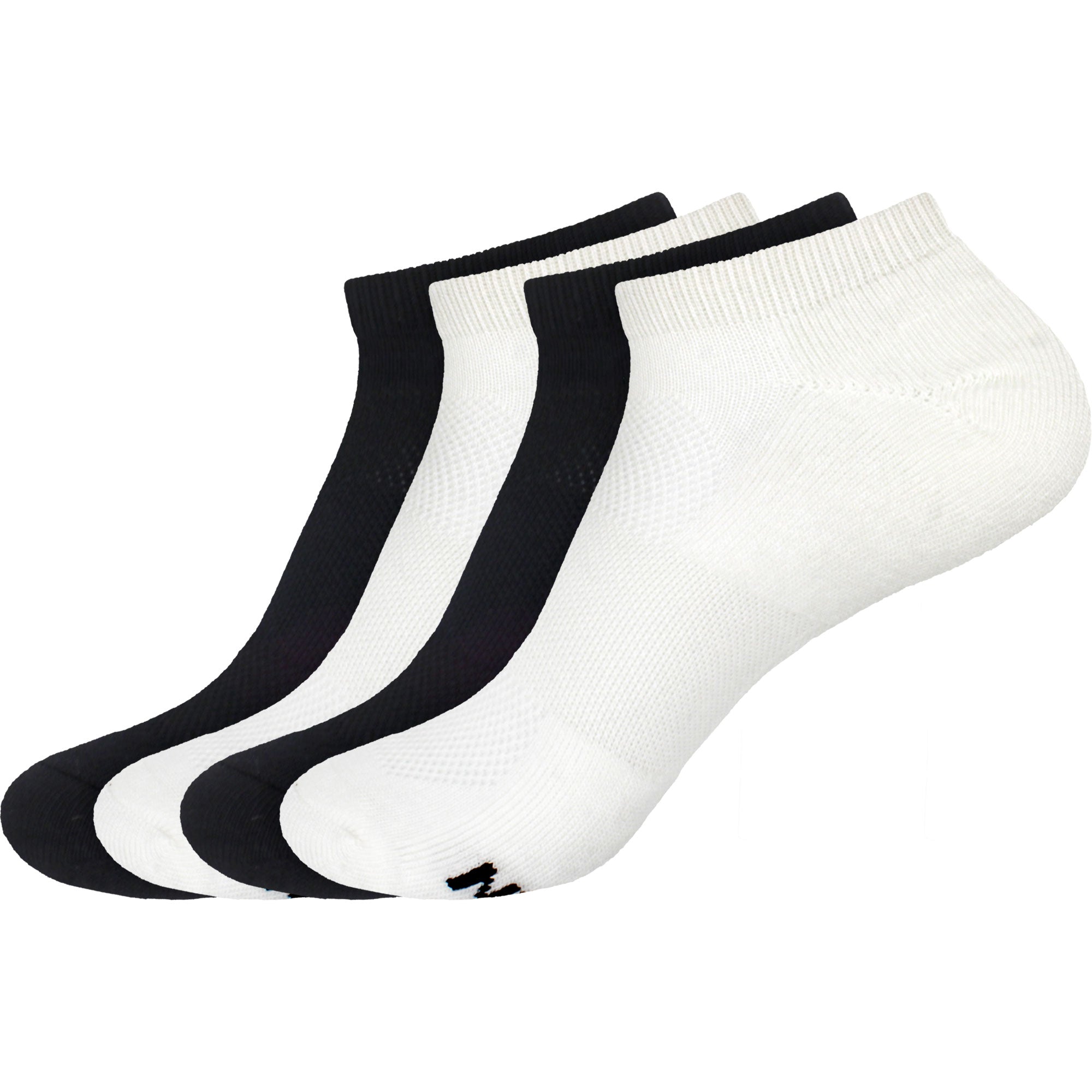 Women's Bamboo Athletic Ankle Socks: 4 Pairs