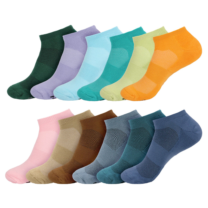 Unisex Rayon from Bamboo Fiber Sports Superior Wicking Athletic Ankle Socks - 4 Pairs