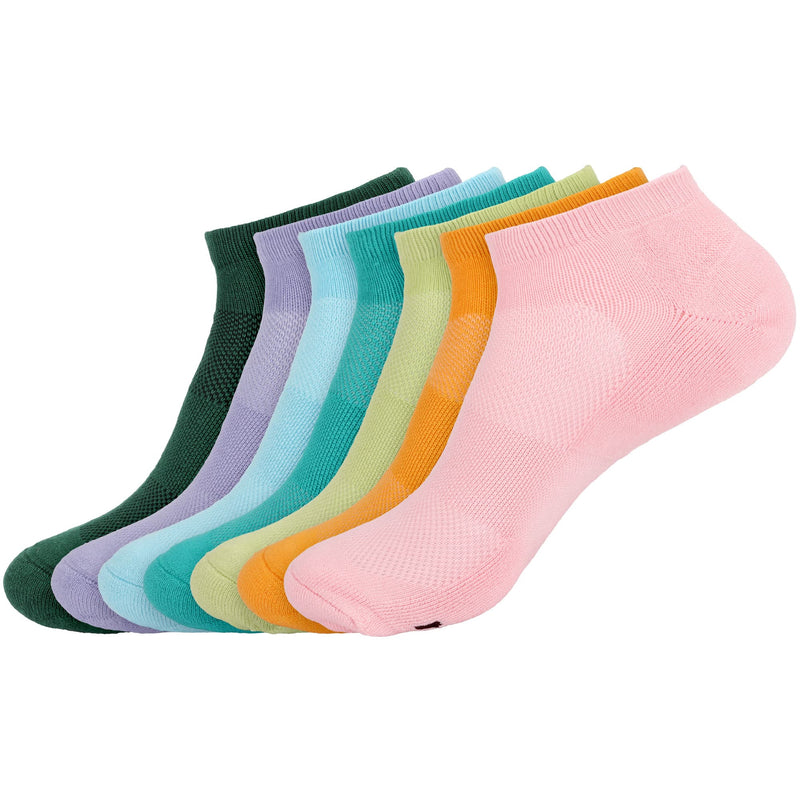 Unisex Rayon from Bamboo Fiber Sports Superior Wicking Athletic Ankle Socks - 4 Pairs