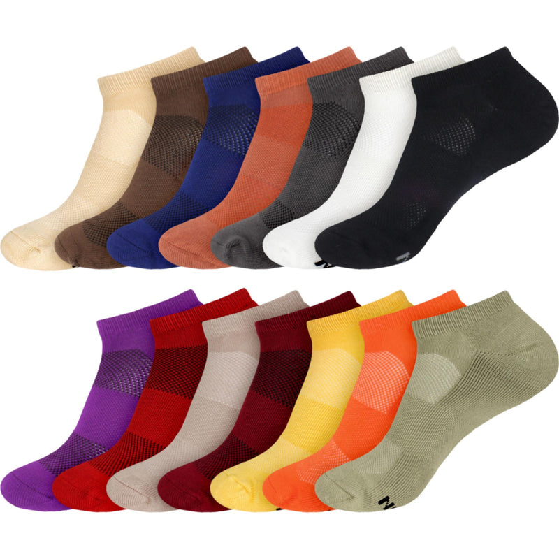 Women's Rayon from Bamboo Fiber Sports Superior Wicking Athletic Ankle Socks - Two Pairs