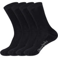 Men's Bamboo Thin with Thick Sole Socks: 4 Pairs