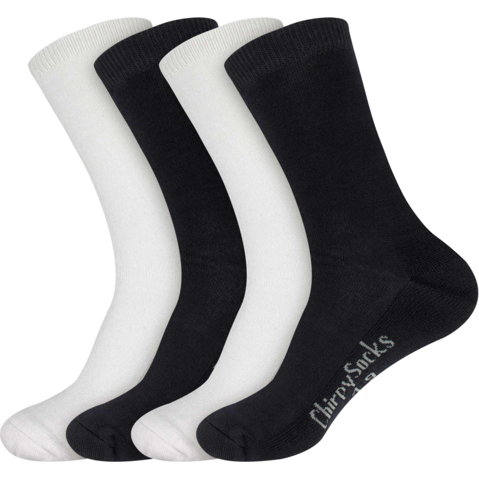Women's Bamboo Mid-Calf Socks: 4 Pairs