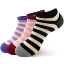 3 pairs of assortment e bamboo striped socks