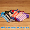 Women's Bamboo Stripes Anklet Socks