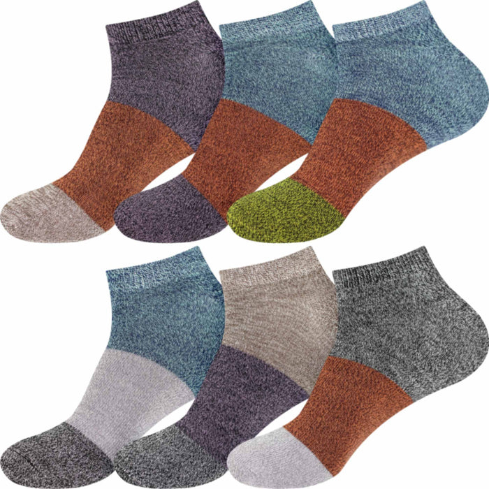 bamboomn Men's Bamboo 3 Stripe Casual Ankle Socks