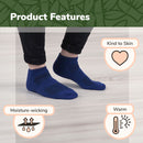 Unisex Bamboo Rayon Wool Blend Athletic Ankle Socks