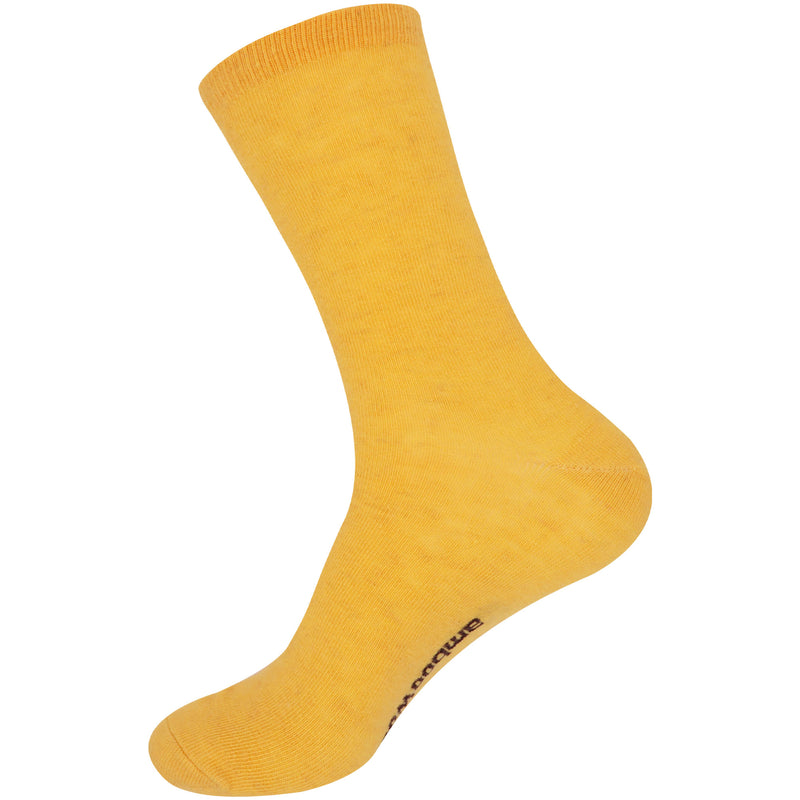 Unisex Rayon from Bamboo Wool Blend Athletic Crew Socks