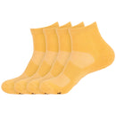 Unisex Quarter Bamboo Athletic Socks: 4 Pairs