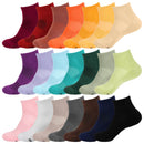 Unisex Quarter Bamboo Athletic Socks: 4 Pairs