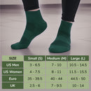 Unisex Quarter Bamboo Athletic Socks: 4 Pairs