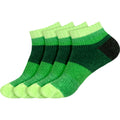 Women's Soft Chenille Furry Fuzzy Color Block Ankle Home Socks