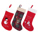 Hand-Embroidered Christmas Stockings