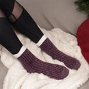 Women's Funky Double Layer Cabin Socks: 3 Pairs