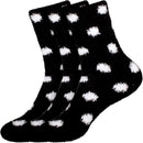 Women's Fuzzy Polka Dots Socks - 3 Pair