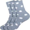 Women's Fuzzy Polka Dots Socks - 3 Pair