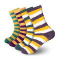 Team Spirit Striped Fuzzy Socks