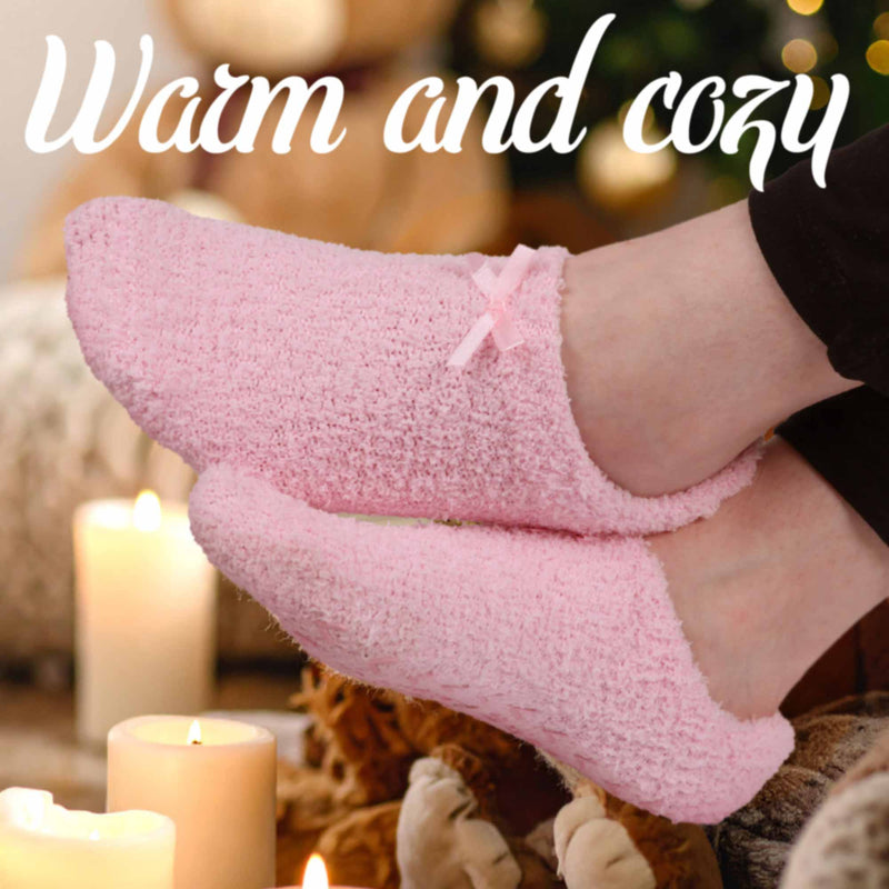 Women's Non-Slip Travel Footsie Slipper: 3 Pairs