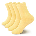 4 pairs of pastel socks in yellow