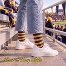 Team Spirit Striped Fuzzy Socks