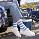 Team Spirit Striped Fuzzy Socks