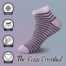 Women's Fuzzy Feather Yarn Ankle Socks