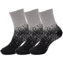 Women's Fuzzy Gradient Home Socks - 3 Pair