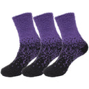 Women's Fuzzy Gradient Home Socks - 3 Pair